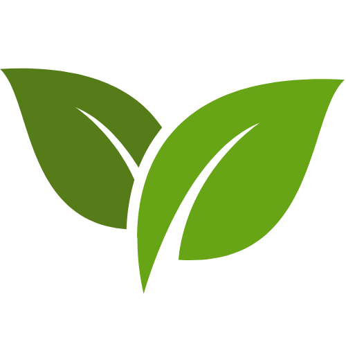 Natural green leaf eco icon for organic bakery