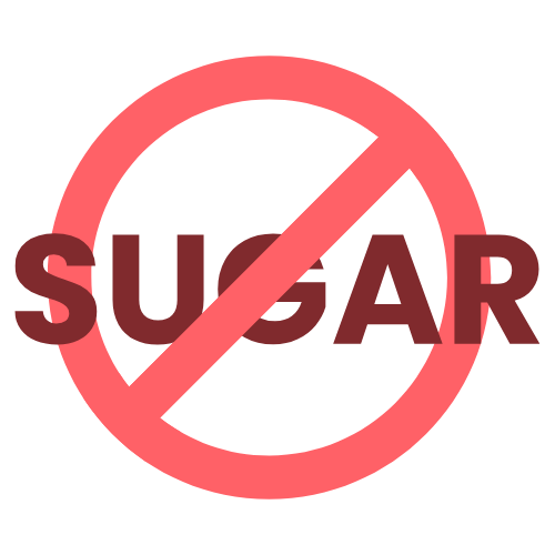 No sugar icon for healthy high protein desserts