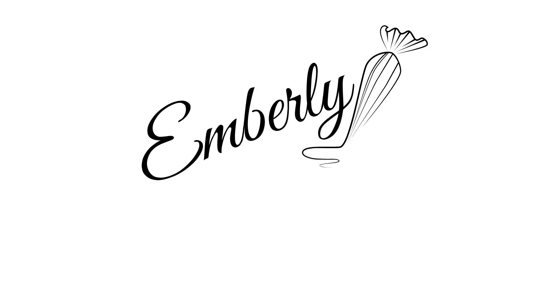 Black 'Emberly' logo.