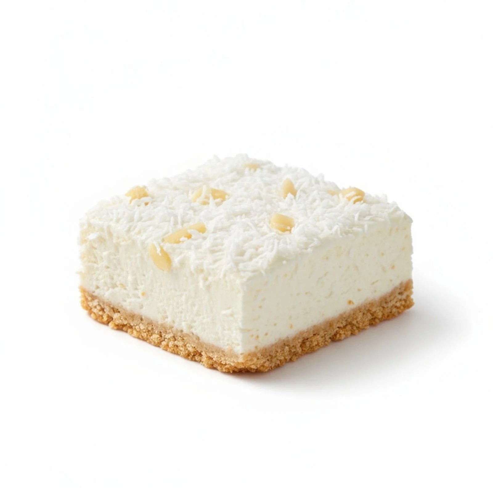 Emberly coconut almond protein cheesecakes slice