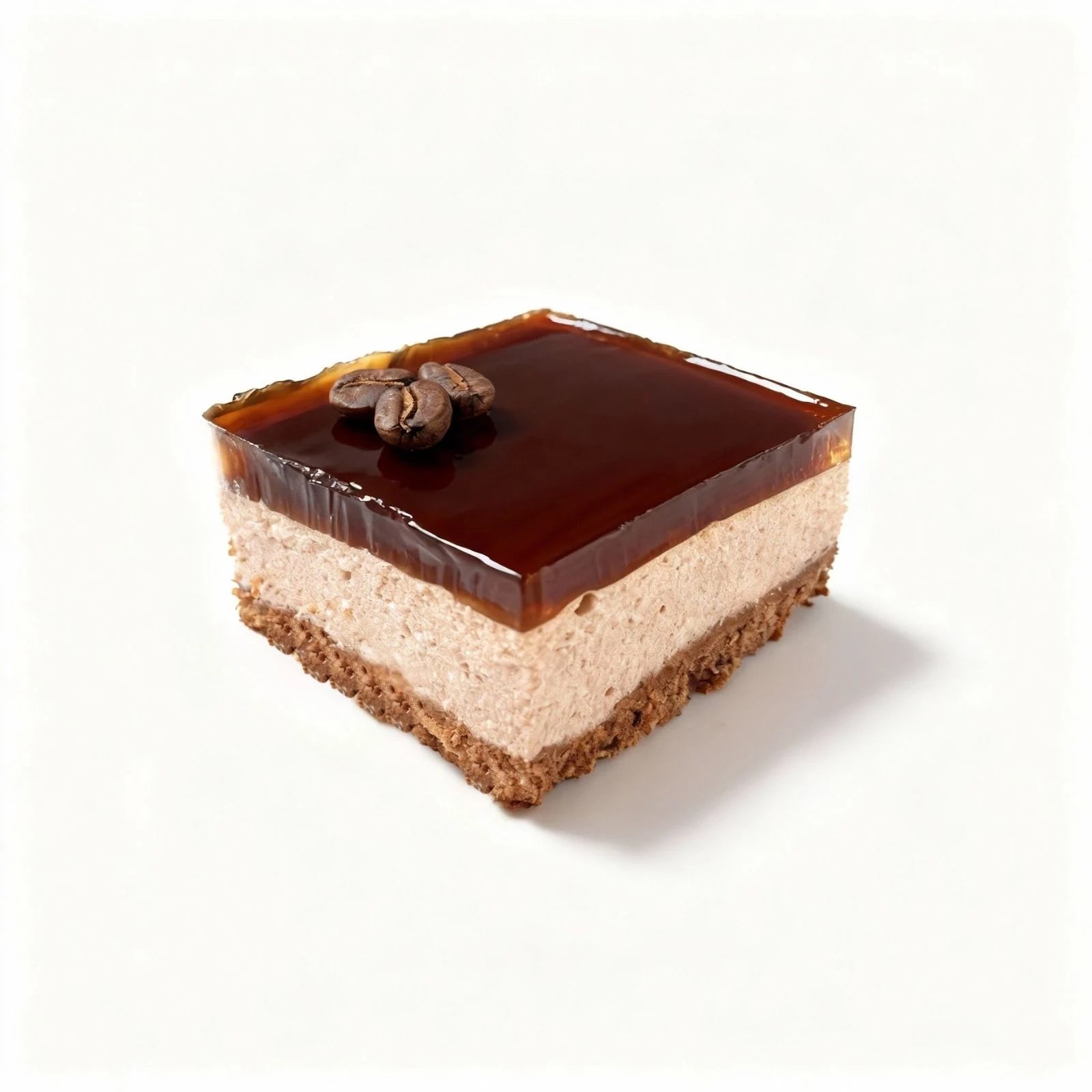 Sugar-free high-protein espresso chocolate cheesecake with coffee jelly topping – Emberly Bakery Edmonton