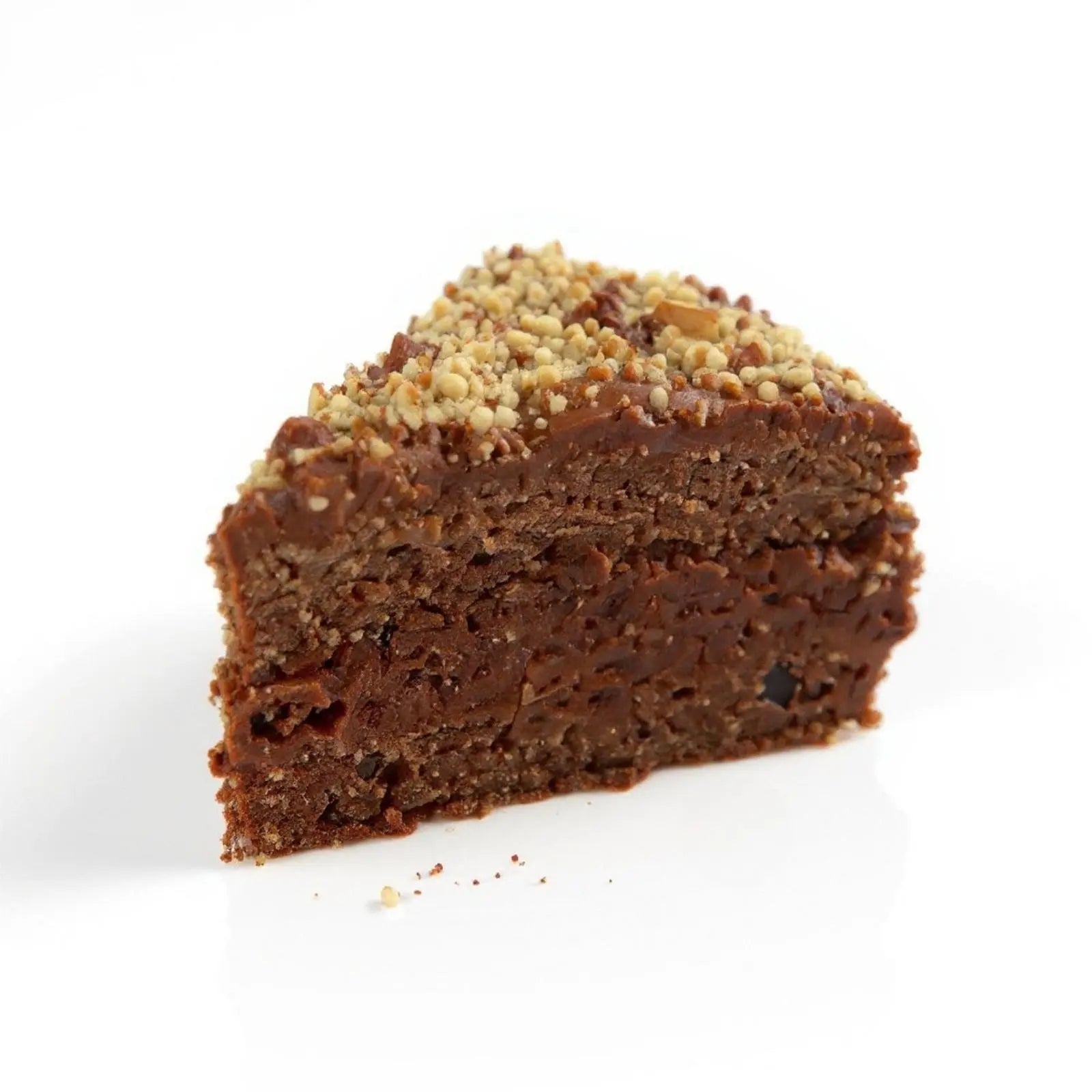 Emberly protein hazelnut chocolate cake slice