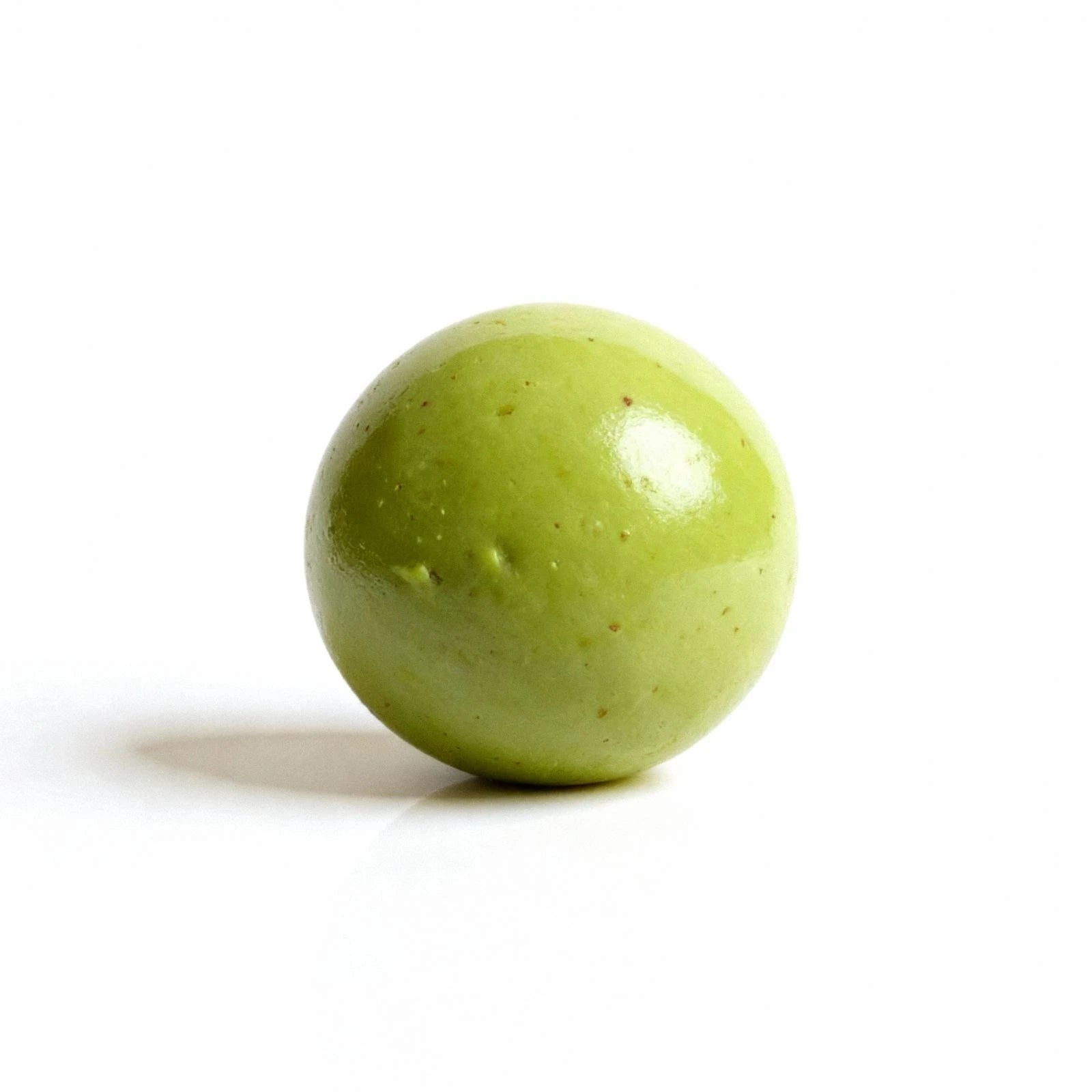Organic matcha protein ball.