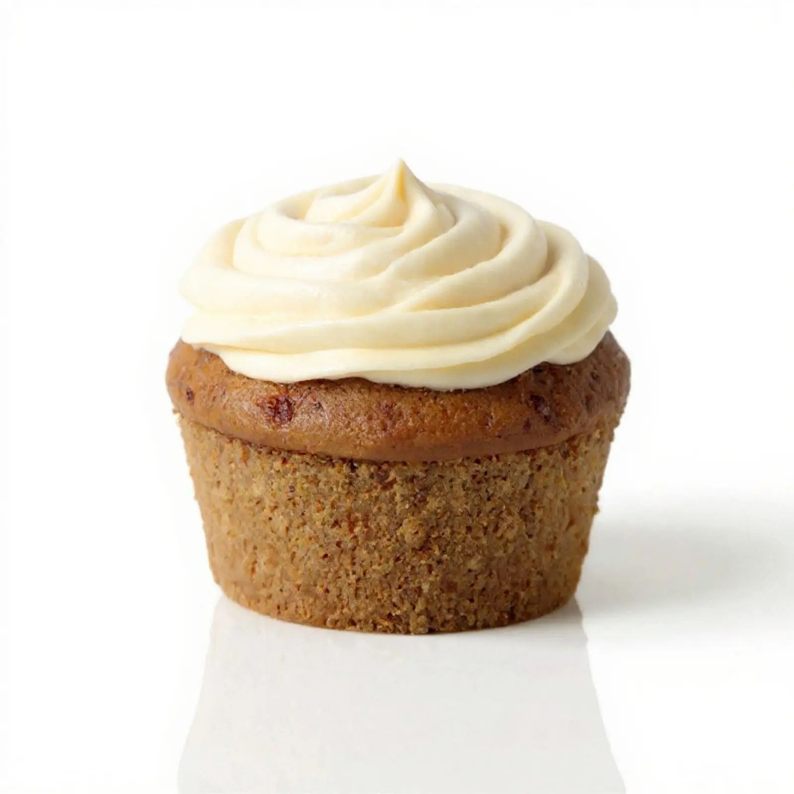 Emberly vanilla protein muffin with cream frosting